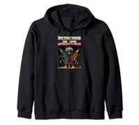 Funny Pun Murder on the Dance Floor Crows Disco Dancing Zip Hoodie