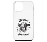 Funny Pun Utterly Fabulous Holstein Cow Case for iPhone 12/12 Pro