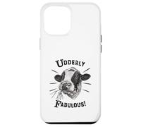 Funny Pun Utterly Fabulous Holstein Cow Case for iPhone 12 Pro Max