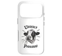 Funny Pun Utterly Fabulous Holstein Cow Case for iPhone 17 Pro