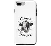 Funny Pun Utterly Fabulous Holstein Cow Case for iPhone 7 Plus/8 Plus