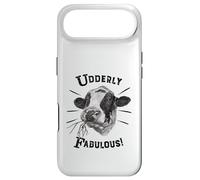 Funny Pun Utterly Fabulous Holstein Cow Case for iPhone Air