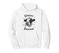 Funny Pun Utterly Fabulous Holstein Cow Pullover Hoodie