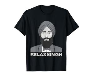 Funny Punjabi Relax Singh Sikh Turban T-Shirt