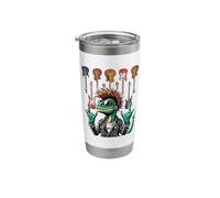 Funny Punk Dinosaur, Rock Dino, Guitar Band Electric Guitars Stainless Steel Insulated Tumbler