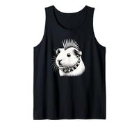Funny Punk Guinea Pig, Punk Rock, Rock'n Roll Band Graphic Tank Top