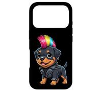 Funny Punk Rottweiler Rock'n Roll Goth Dog, Guitar Band Pup Case for iPhone 17 Pro