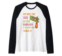 Funny Purim It's Not The Size It's How You Shake It Groggers Raglan Baseball Tee