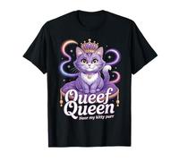 Funny Purple Queen cat Dirty Joke Kitty Purr Rude Cat Meme T-Shirt