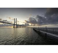 Funny Puzzle 1000 Pieces, Natural Beauty, Portugal, Lisbon, Tago, Vasco da Gama Bridge 50x70CM