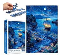 Funny Puzzles Adults, 1000 Piece Challenging Puzzle, Decorative Artwork Design, Boat Hope Jigsaw Puzzles for Relaxing Brain Training Activity Home Living Room Bedroom 14.96x10.24in