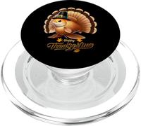 Funny Pygmy Corydoras Fish with Turkey Feathers Thanksgiving PopSockets PopGrip for MagSafe