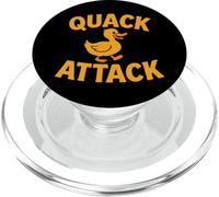 Funny Quack Attack Duck Graphic Retro Humor Cute Animal PopSockets PopGrip for MagSafe