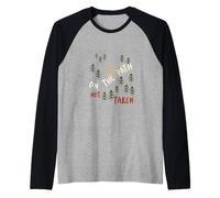 Funny Quad ATV Saying On The Path not Taken Raglan Baseball Tee