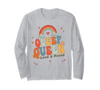 Funny Queef Queen Cat Inappropriate Dirty Adult Humor Jokes Long Sleeve T-Shirt