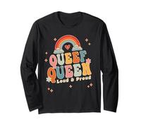 Funny Queef Queen Cat Inappropriate Dirty Adult Humor Jokes Long Sleeve T-Shirt