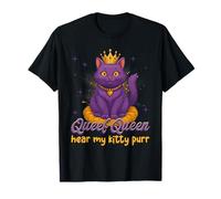 Funny Queef Queen Cat Inappropriate Dirty Adult Humor Jokes T-Shirt