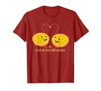 Funny Quiche T Shirt Pastry Chef Gifts - Hugs And Quiches T-Shirt