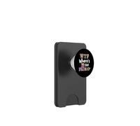 Funny Quilter Gift, WTF Where's the Fabric Hoarder 4 PopSockets PopWallet for MagSafe