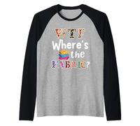 Funny Quilter Gift, WTF Where's The Fabric Hoarder 4 Raglan Baseball Tee
