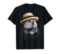 Funny Quokka Coffee Design Animal Art T-Shirt