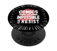 Funny Quote For Comic Collector Graphic Novel Reader PopSockets Adhesive PopGrip