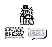 Funny Quote Letter Brooch - “The Complaint Deadline Was Yesterday” Enamel Pin, 1PC Zinc Alloy Badge