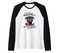 Funny Quote Meme Coffee Saying - I Don´t Like Morning People Raglan Baseball Tee