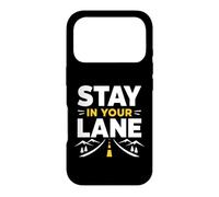 Funny Quote Road Trip Driving Mindset Stay In Your Lane Case for iPhone 17 Pro
