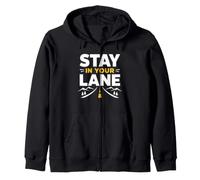 Funny Quote Road Trip Driving Mindset Stay In Your Lane Zip Hoodie