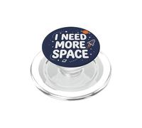 Funny Quote Space Man Astronaut Retro I Need More Space PopSockets PopGrip for MagSafe