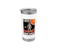 Funny Quote Space Man Astronaut Retro I Need More Space Stainless Steel Insulated Tumbler