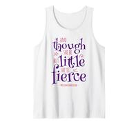 Funny Quote Though She Be but Little She Is Fierce Tank Top
