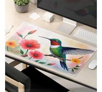 Funny Quotes Colorful Hummingbird In A Garden Of Flowers Mouse Pad Mouse Pad Cool Mouse Mat