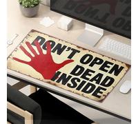 Funny Quotes Dead Inside: A Warning Sign Mouse Pad Mouse Pad Cool Mouse Mat