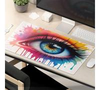 Funny Quotes Mouse Pad Colorful Eye Art: A Vivid Vision Mouse Pad Funny Mouse Pads For Desk Funny Mousepads