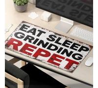 Funny Quotes Mouse Pad Eat, Sleep, Grind: The Cycle Of Dedication Mouse Pad Kawaii Desk Accessories Funny Mouse Pads For Desk