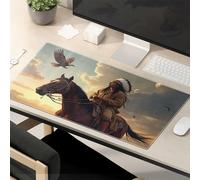Funny Quotes Native American Warrior On Horseback At Sunset Mouse Pad Mouse Pad Cool Mouse Mat