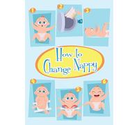Funny Quotes & Signs - Unframed Poster Prints for Nursery Room - A4 Art Posters 21 x 30cm (How to Change Nappy)