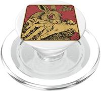 Funny Rabbit Biting Hand Comic Art Bunny Owner Humor PopSockets PopGrip for MagSafe
