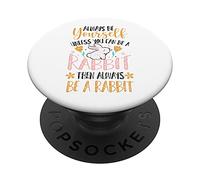 Funny Rabbit Graphic Bunny PopSockets Swappable PopGrip