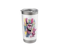 Funny Rabbit Peace Graffiti Pop Character Graphic Art Face Stainless Steel Insulated Tumbler