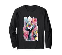Funny Rabbit Peace Graffiti Pop Character Graphic Sign Bunny Long Sleeve T-Shirt
