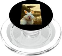 Funny Rabbit UFO Encounter Hilarious Rabbit Selfie Aliens PopSockets PopGrip for MagSafe