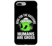Funny Raccoon Alien Abduction UFO Here For The Raccoons Case for iPhone 7 Plus/8 Plus