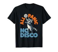 Funny Raccoon All Panic No Disco T-Shirt