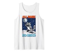 Funny Raccoon All Panic No Disco Tank Top
