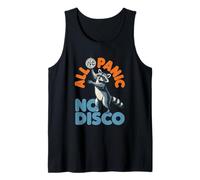 Funny Raccoon All Panic No Disco Tank Top
