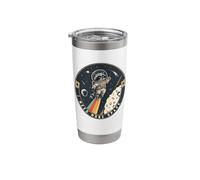 Funny Raccoon Astronaut Science Pun Retro I Need More Space Stainless Steel Insulated Tumbler