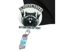 Funny Raccoon Badge Reel, ID Badge Holder with Retractable Alligator Clip, Cute ID Work Card Decor for Students, Nurses, Doctors, Teachers, Medical Assistant, Hospital Staff, School Use